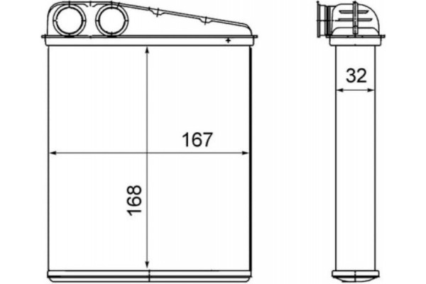 Mahle Εναλλάκτης θερμότητας, Θέρμανση Εσωτερικού Χώρου - Ah 16 000S