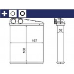 Mahle Εναλλάκτης θερμότητας, Θέρμανση Εσωτερικού Χώρου - Ah 16 000S