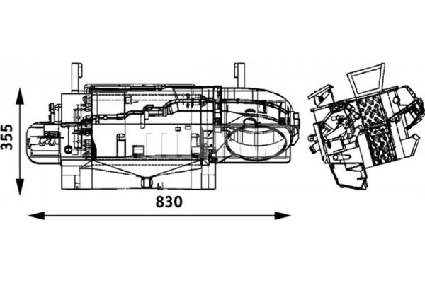 Mahle Εναλλάκτης θερμότητας, Θέρμανση Εσωτερικού Χώρου - Ah 172 000P