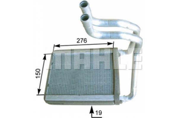 Mahle Εναλλάκτης θερμότητας, Θέρμανση Εσωτερικού Χώρου - Ah 175 000P