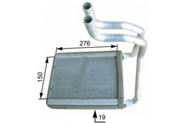 Mahle Εναλλάκτης θερμότητας, Θέρμανση Εσωτερικού Χώρου - Ah 175 000P