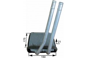 Mahle Εναλλάκτης θερμότητας, Θέρμανση Εσωτερικού Χώρου - Ah 178 000P