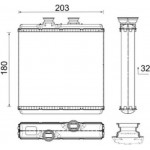 Mahle Εναλλάκτης θερμότητας, Θέρμανση Εσωτερικού Χώρου - Ah 183 000P