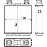 Mahle Εναλλάκτης θερμότητας, Θέρμανση Εσωτερικού Χώρου - Ah 188 000P