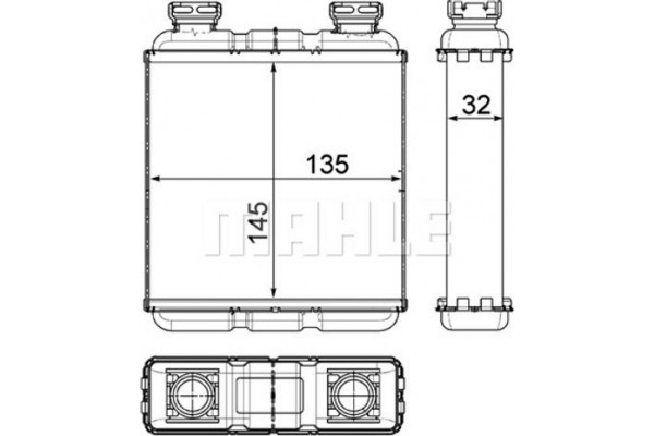 Mahle Εναλλάκτης θερμότητας, Θέρμανση Εσωτερικού Χώρου - Ah 188 000P