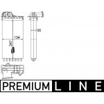 Mahle Εναλλάκτης θερμότητας, Θέρμανση Εσωτερικού Χώρου - Ah 194 000P