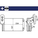 Mahle Εναλλάκτης θερμότητας, Θέρμανση Εσωτερικού Χώρου - Ah 19 000S
