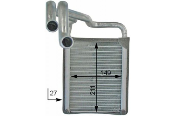 Mahle Εναλλάκτης θερμότητας, Θέρμανση Εσωτερικού Χώρου - Ah 203 000P