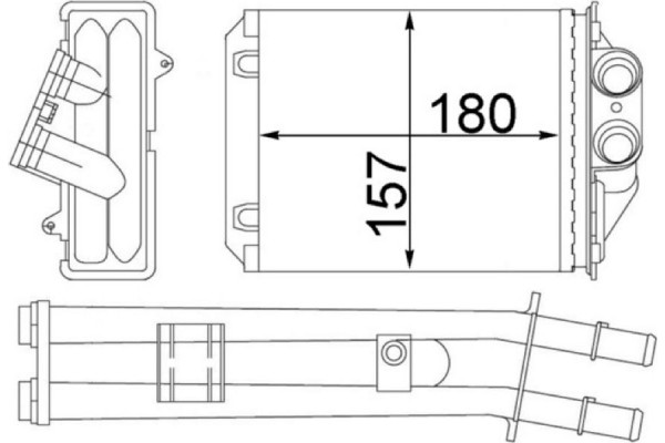 Mahle Εναλλάκτης θερμότητας, Θέρμανση Εσωτερικού Χώρου - Ah 213 000S