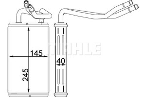 Mahle Εναλλάκτης θερμότητας, Θέρμανση Εσωτερικού Χώρου - Ah 230 000S