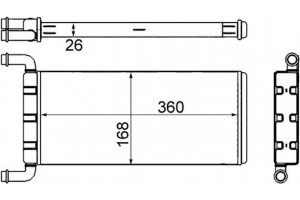 Mahle Εναλλάκτης θερμότητας, Θέρμανση Εσωτερικού Χώρου - Ah 241 000S