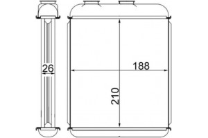 Mahle Εναλλάκτης θερμότητας, Θέρμανση Εσωτερικού Χώρου - Ah 41 000S
