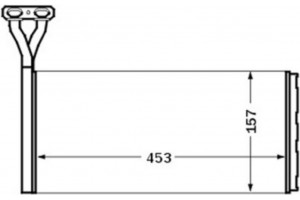 Mahle Εναλλάκτης θερμότητας, Θέρμανση Εσωτερικού Χώρου - Ah 46 000S