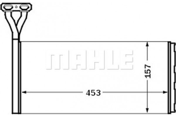 Mahle Εναλλάκτης θερμότητας, Θέρμανση Εσωτερικού Χώρου - Ah 46 000S