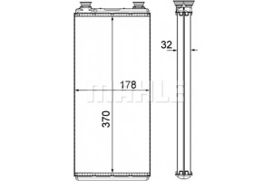 Mahle Εναλλάκτης θερμότητας, Θέρμανση Εσωτερικού Χώρου - Ah 5 000P