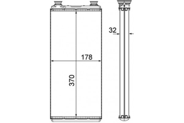 Mahle Εναλλάκτης θερμότητας, Θέρμανση Εσωτερικού Χώρου - Ah 5 000P