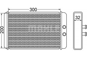Mahle Εναλλάκτης θερμότητας, Θέρμανση Εσωτερικού Χώρου - Ah 61 000S