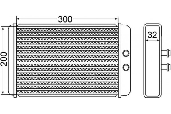 Mahle Εναλλάκτης θερμότητας, Θέρμανση Εσωτερικού Χώρου - Ah 61 000S
