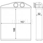 Mahle Εναλλάκτης θερμότητας, Θέρμανση Εσωτερικού Χώρου - Ah 6 000S