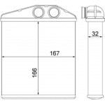 Mahle Εναλλάκτης θερμότητας, Θέρμανση Εσωτερικού Χώρου - Ah 6 000S