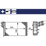 Mahle Εναλλάκτης θερμότητας, Θέρμανση Εσωτερικού Χώρου - Ah 72 000S
