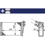Mahle Εναλλάκτης θερμότητας, Θέρμανση Εσωτερικού Χώρου - Ah 73 000S