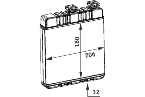 Mahle Εναλλάκτης θερμότητας, Θέρμανση Εσωτερικού Χώρου - Ah 76 000P