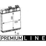 Mahle Εναλλάκτης θερμότητας, Θέρμανση Εσωτερικού Χώρου - Ah 76 000P