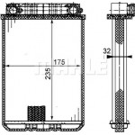 Mahle Εναλλάκτης θερμότητας, Θέρμανση Εσωτερικού Χώρου - Ah 77 000P