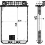 Mahle Εναλλάκτης θερμότητας, Θέρμανση Εσωτερικού Χώρου - Ah 77 000P