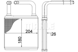 Mahle Εναλλάκτης θερμότητας, Θέρμανση Εσωτερικού Χώρου - Ah 78 000S