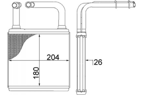 Mahle Εναλλάκτης θερμότητας, Θέρμανση Εσωτερικού Χώρου - Ah 78 000S
