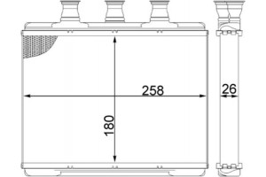 Mahle Εναλλάκτης θερμότητας, Θέρμανση Εσωτερικού Χώρου - Ah 80 000S