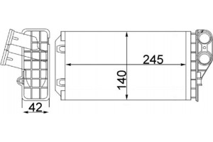 Mahle Εναλλάκτης θερμότητας, Θέρμανση Εσωτερικού Χώρου - Ah 82 000S
