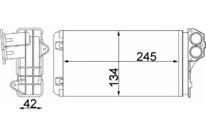 Mahle Εναλλάκτης θερμότητας, Θέρμανση Εσωτερικού Χώρου - Ah 88 000S