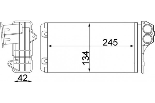Mahle Εναλλάκτης θερμότητας, Θέρμανση Εσωτερικού Χώρου - Ah 88 000S
