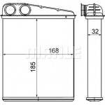 Mahle Εναλλάκτης θερμότητας, Θέρμανση Εσωτερικού Χώρου - Ah 8 000S
