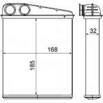 Mahle Εναλλάκτης θερμότητας, Θέρμανση Εσωτερικού Χώρου - Ah 8 000S