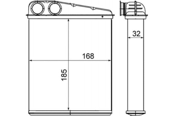 Mahle Εναλλάκτης θερμότητας, Θέρμανση Εσωτερικού Χώρου - Ah 8 000S