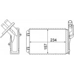 Mahle Εναλλάκτης θερμότητας, Θέρμανση Εσωτερικού Χώρου - Ah 99 000S