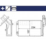 Mahle Εναλλάκτης θερμότητας, Θέρμανση Εσωτερικού Χώρου - Ah 99 000S