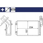 Mahle Εναλλάκτης θερμότητας, Θέρμανση Εσωτερικού Χώρου - Ah 99 000S