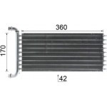 Mahle Εναλλάκτης θερμότητας, Θέρμανση Εσωτερικού Χώρου - Ah 113 000P