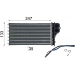 Mahle Εναλλάκτης θερμότητας, Θέρμανση Εσωτερικού Χώρου - Ah 193 000P