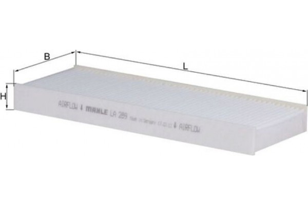 Mahle Φίλτρο, Αέρας Εσωτερικού Χώρου - La 289