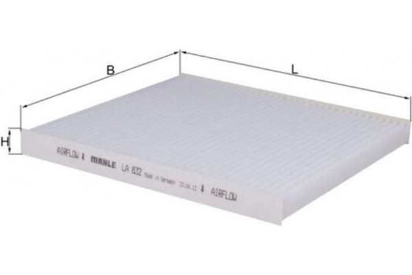 Mahle Φίλτρο, Αέρας Εσωτερικού Χώρου - La 832