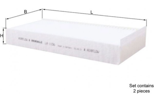 Mahle Φίλτρο, Αέρας Εσωτερικού Χώρου - La 1156/S