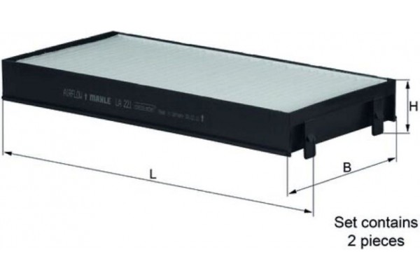 Mahle Φίλτρο, Αέρας Εσωτερικού Χώρου - La 221/S