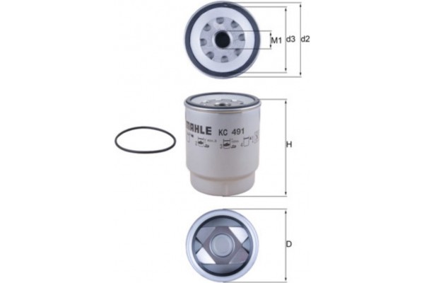 Mahle Φίλτρο Καυσίμου - Kc 491D