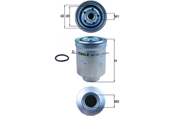 Mahle Φίλτρο Καυσίμου - Kc 510D Mahle Φίλτρο Καυσίμου - Kc 510D